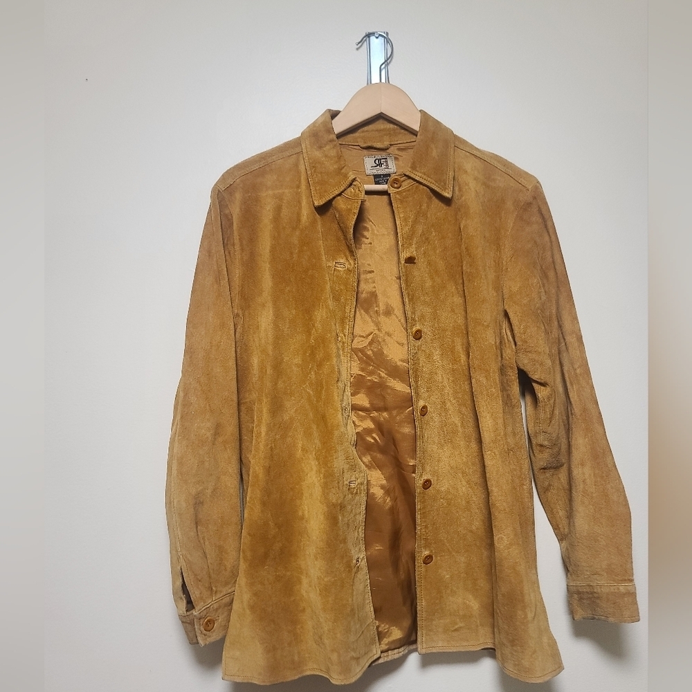 Rafaella vintage leather shacket size small